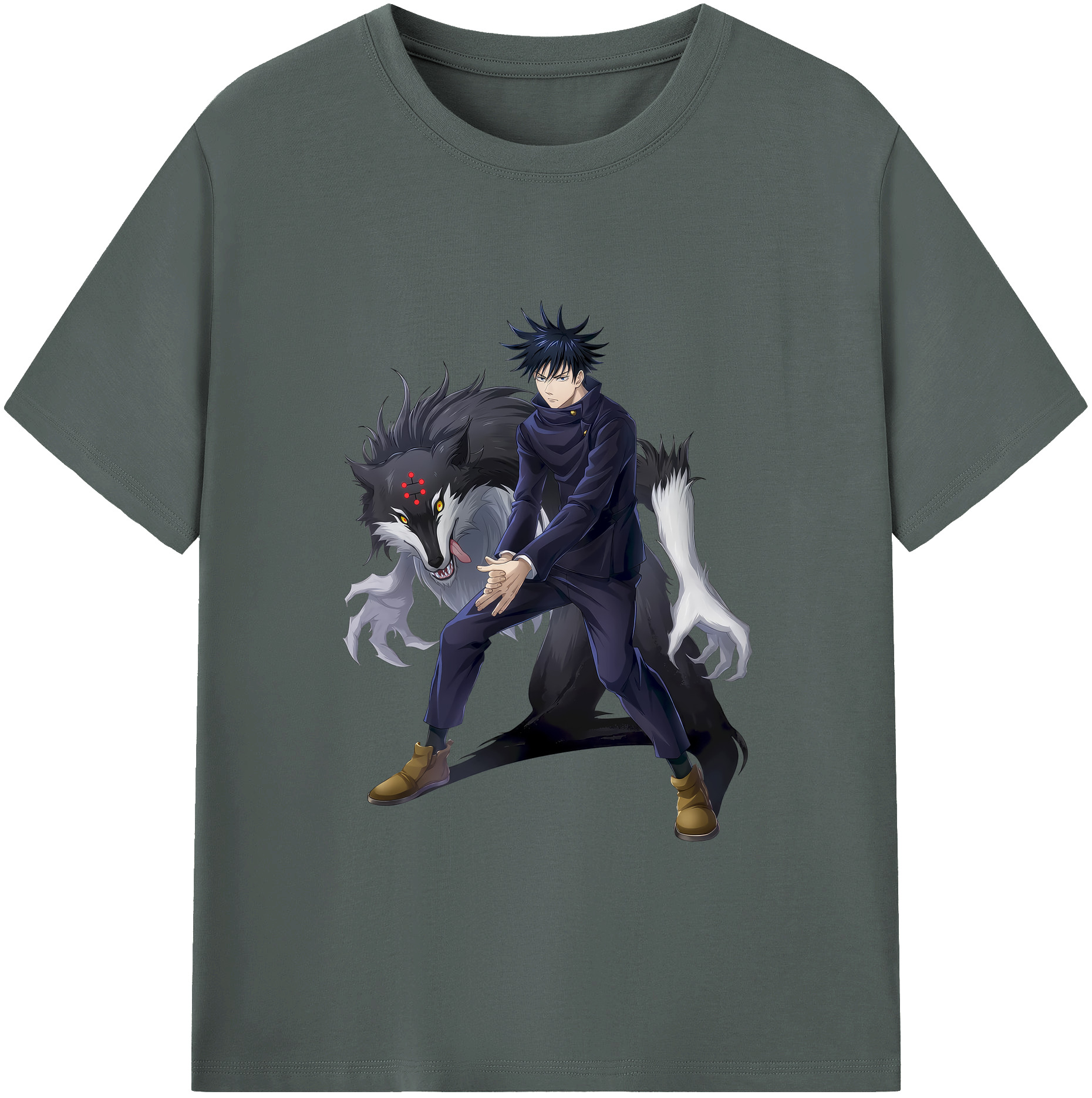 （画像用） 呪術廻戦 Jujutsu Kaisen 綿100％ メンズ半袖Tシャツ｜肌触りやわらか＆通気性
